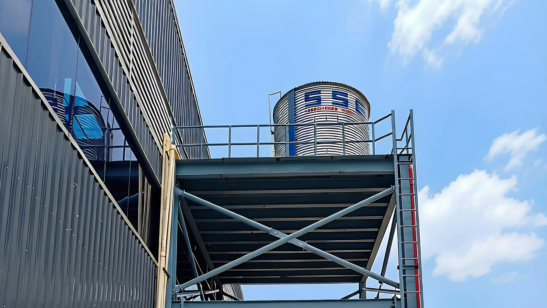 Zincalume Steel Water tank and fire safety equipment, one of the best installation solution in Delhi NCR, Gurugram Haryana