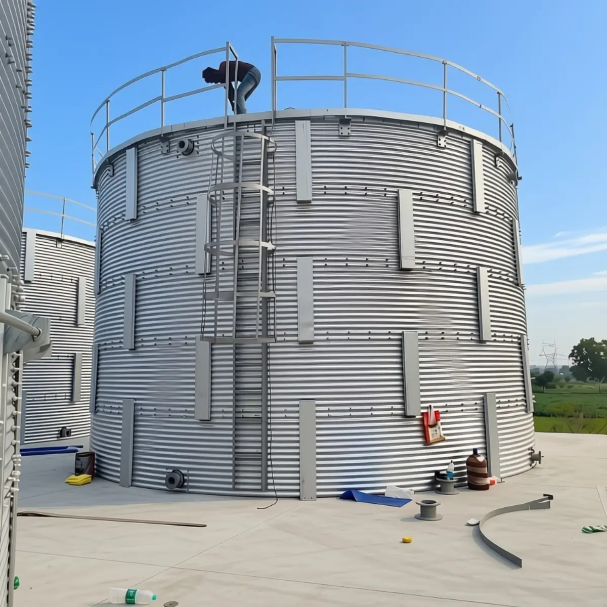 Certified Galvanized steel water tanks, and Fire Equipment, Fire Safety Equipmet, INDUSTRIAL Safety, Zincalume water Tanks